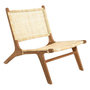 Voir la diapositive 1 :  Fauteuil en Teck & Rotin  Timor  80cm Naturel