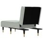 Voir la diapositive 5 : VIDAXL Chaise longue gris clair velours
