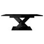 Voir la diapositive 4 : BEST MOBILIER Buriti - table à manger extensible - noir - 4 à 6 personnes