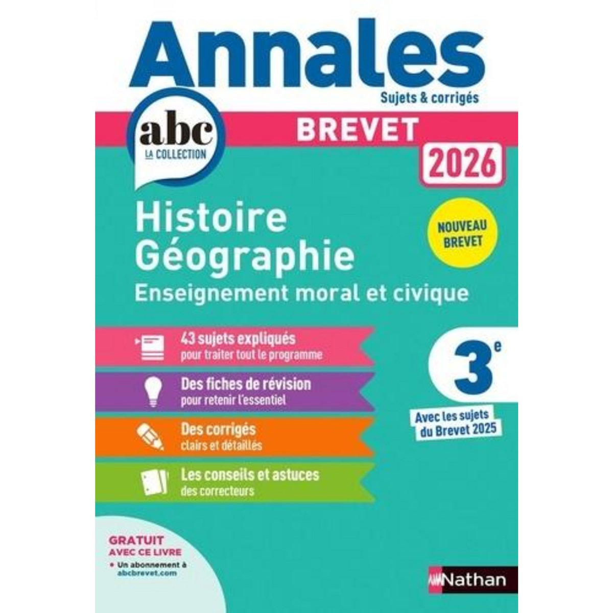 HISTOIRE GEOGRAPHIE EMC 3E. EDITION 2026, Pralon Grégoire