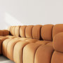 Voir la diapositive 4 : LISA DESIGN Ruby - canapé modulable d'angle gauche 4 places en velours texturé