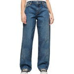 SUPERDRY Jean Loose Bleu Femme Superdry Mid Rise Wide. Coloris disponibles : Bleu