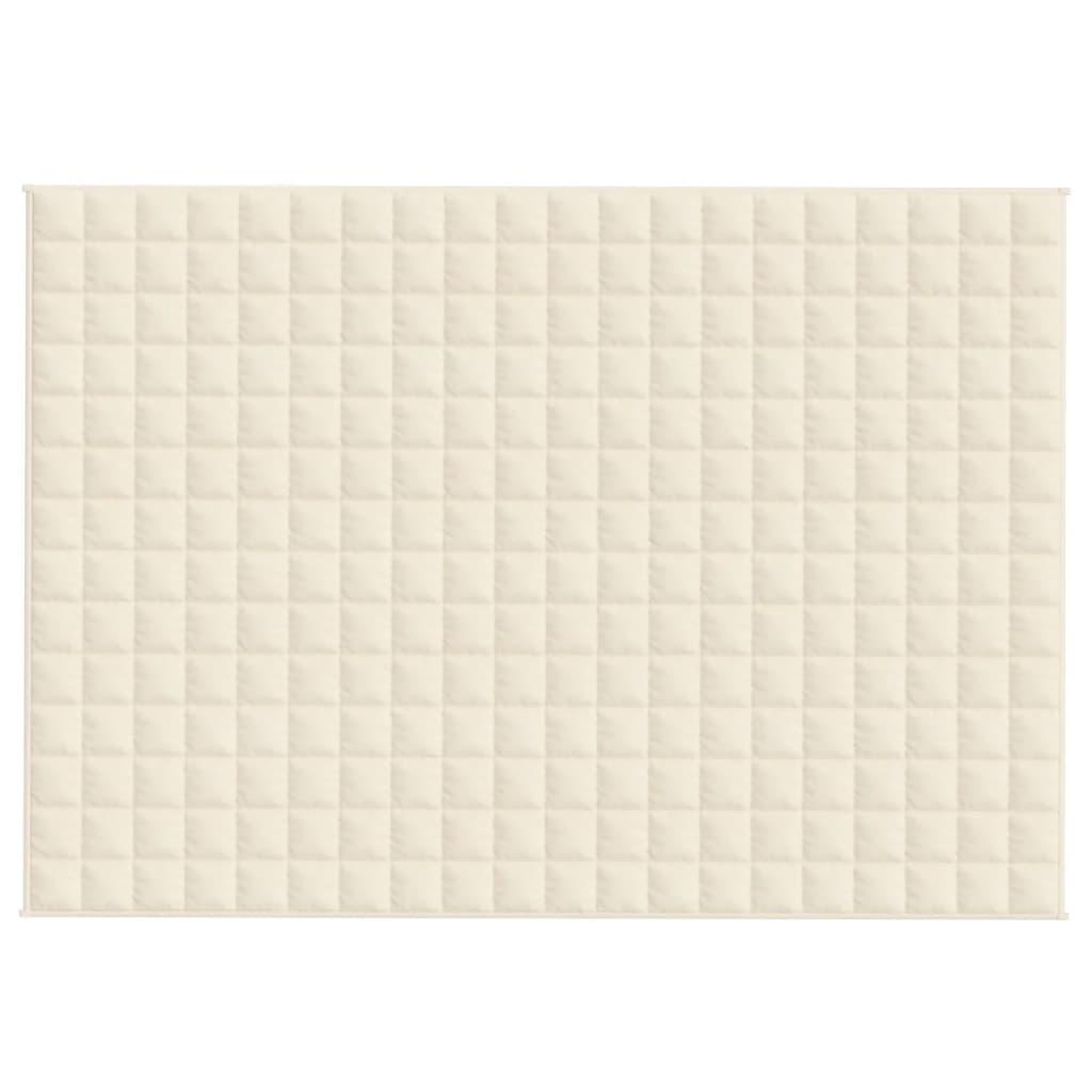 Voir la diapositive 3 : VIDAXL Couverture lestee Creme clair 138x200 cm 10 kg Tissu