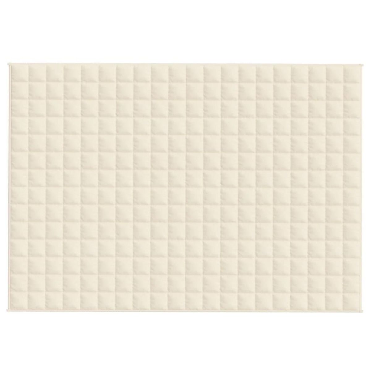 VIDAXL Couverture lestee Creme clair 138x200 cm 10 kg Tissu