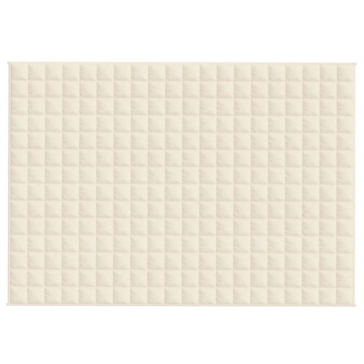 VIDAXL Couverture lestee Creme clair 138x200 cm 10 kg Tissu