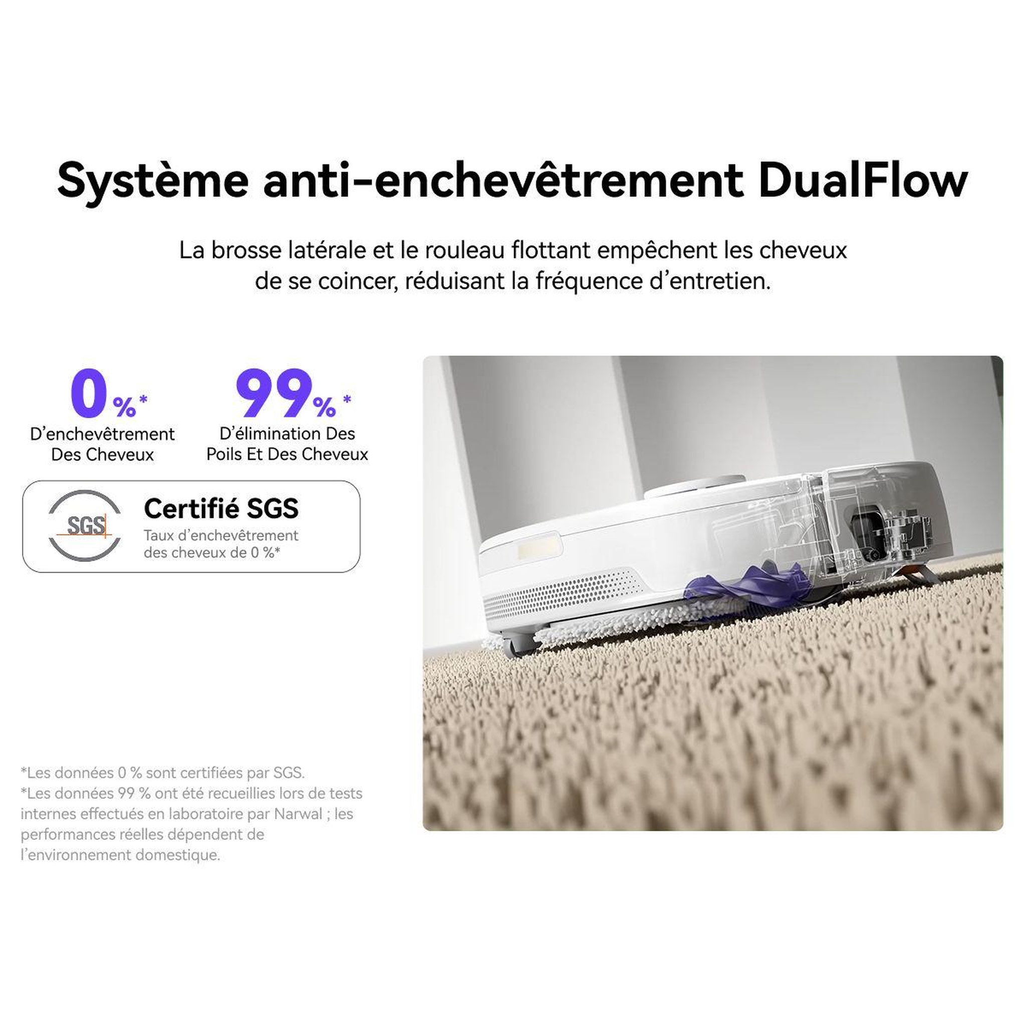 Voir la diapositive 5 : NARWAL Robot aspirateur laveur freo x10 pro