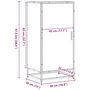 Voir la diapositive 6 : VIDAXL Etagere a chaussures noir 48x38x97,5 cm bois d'ingenierie