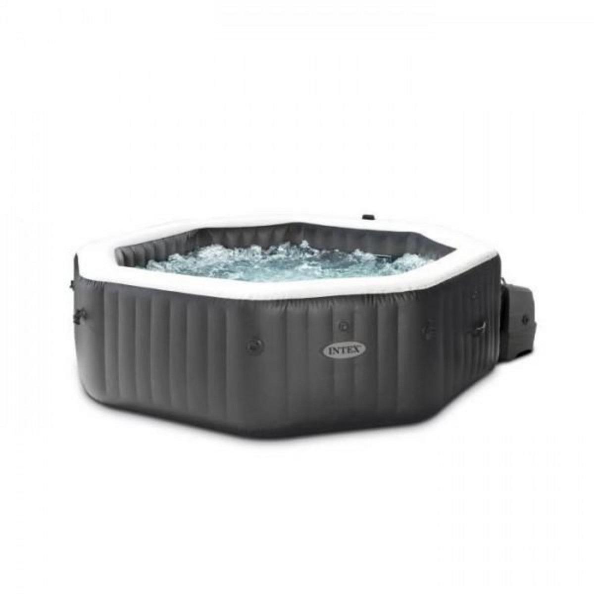 INTEX Spa gonflable INTEX - Carbone - 201 x 71 cm - 4 places - Octogonal - 28458EX