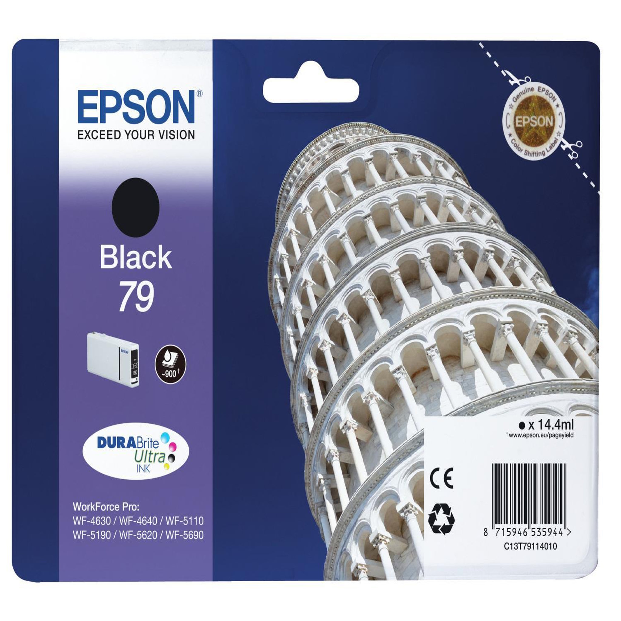 Epson Epson tower of pisa 79 cartouche d'encre 1 pièce(s) original rendement standard noir