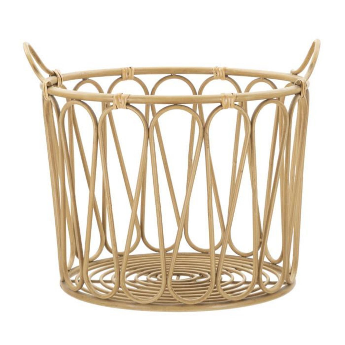 Paris Prix Panier de Rangement en Métal  Panama  49cm Naturel