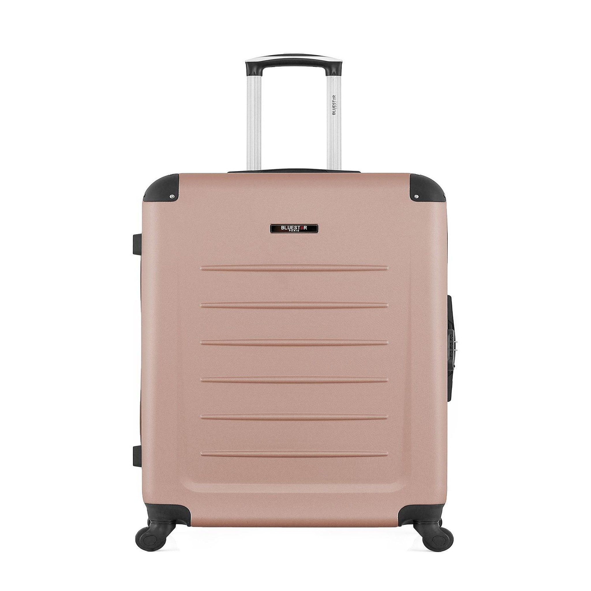 BLUESTAR Bluestar - valise grand format opera 75 cm 4 roues. Coloris disponibles : Bleu, Gris, Beige, Noir, Rose