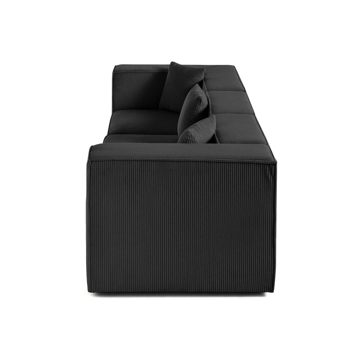 LISA DESIGN Arty - canapé modulable 3 places - en velours côtelé