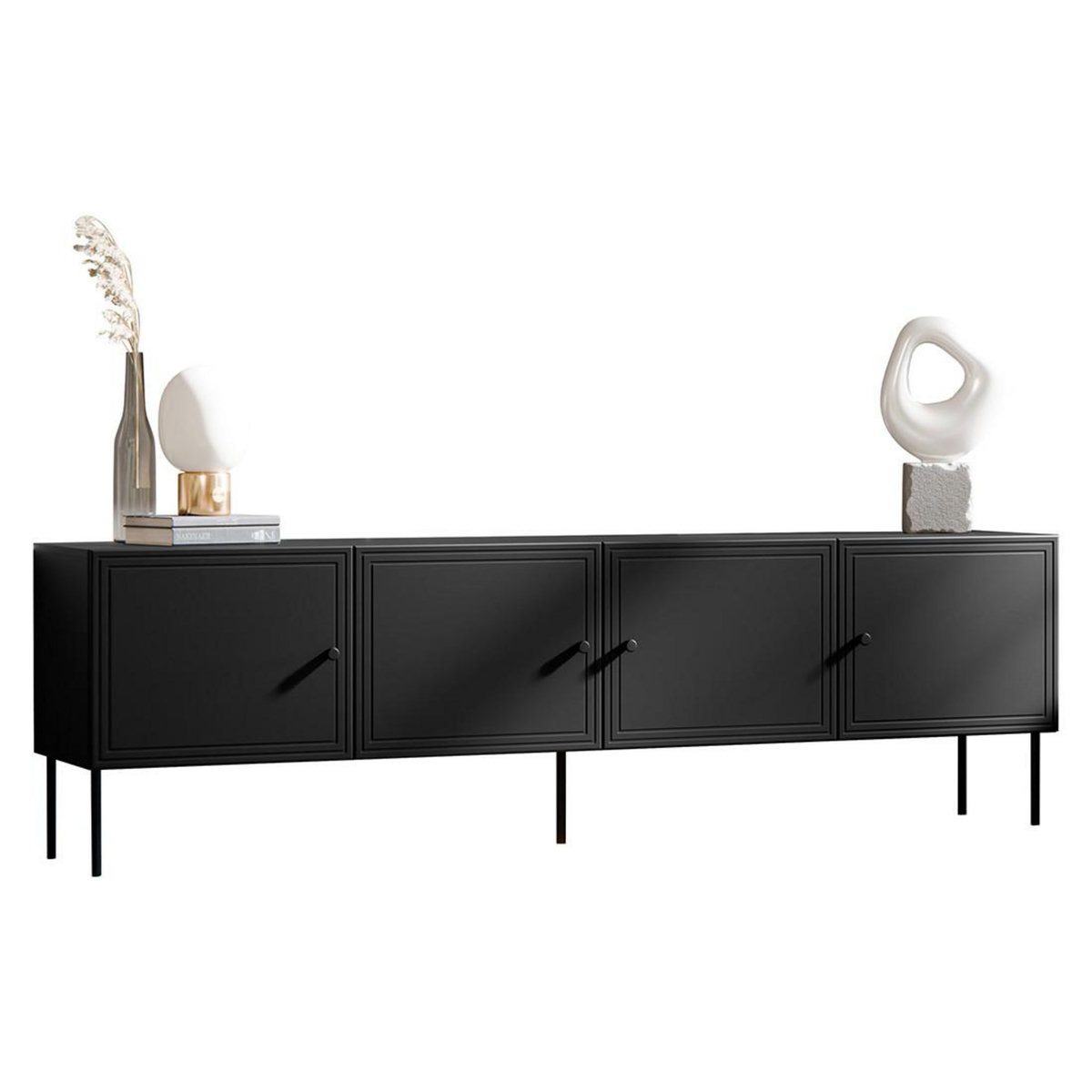 BEST MOBILIER Lavaggi - meuble tv - 4 portes - 200 cm