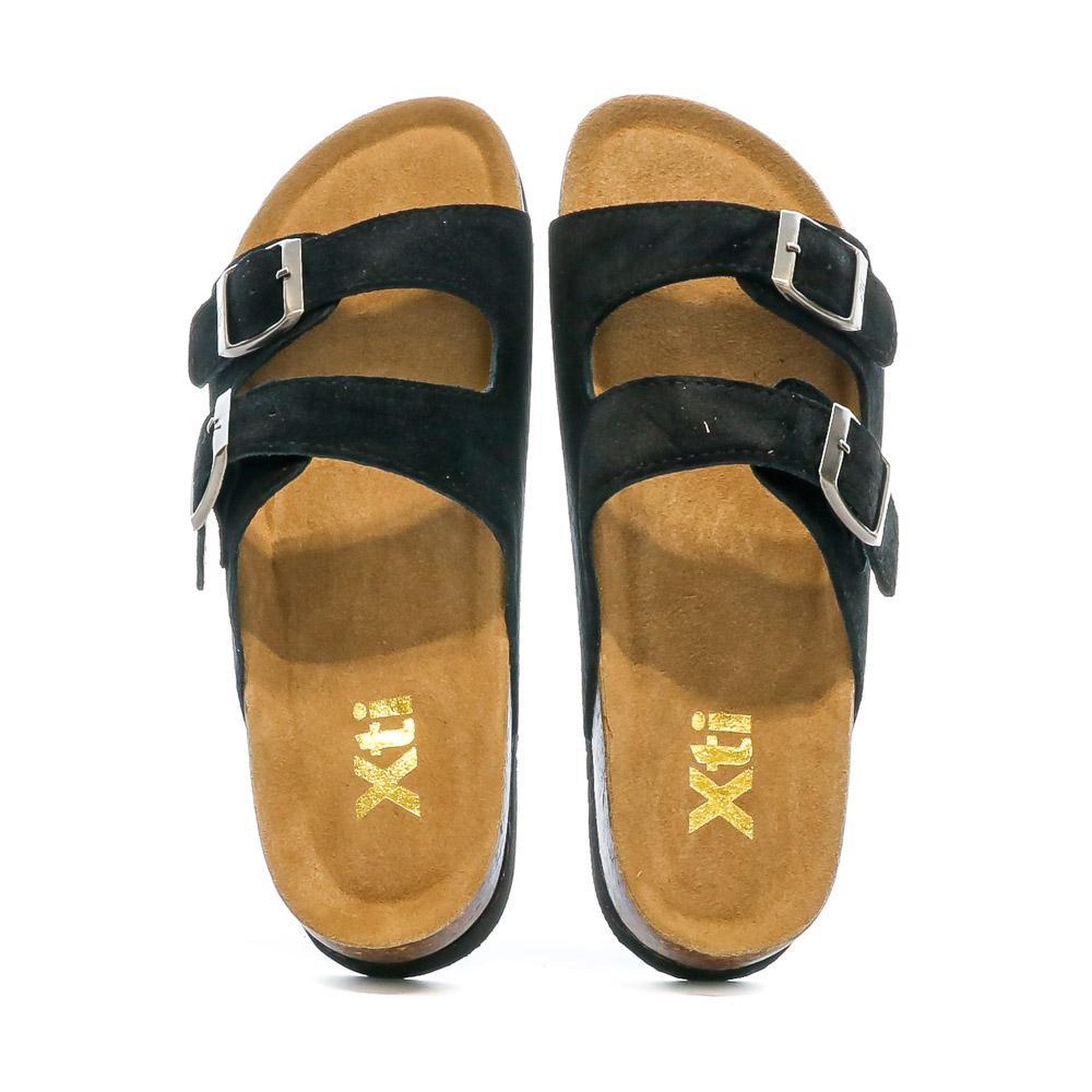 Voir la diapositive 3 : XTI Sandales Noir Femme Xti Cuir 142552