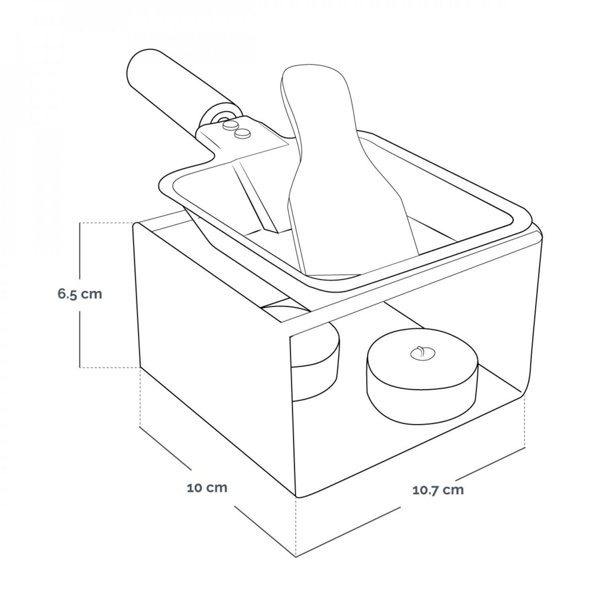 LINXOR Appareil à raclette à la bougie en métal, spatule et bougies incluses - 1 personne