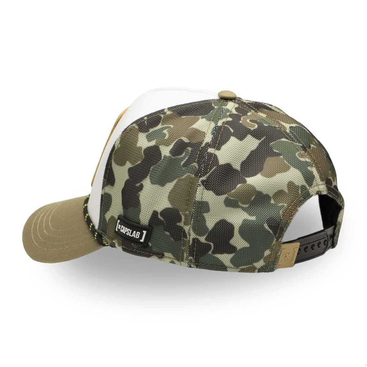 CAPSLAB Casquette trucker premium avec filet One piece Zoro Camo