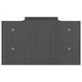 Voir la diapositive 6 : VIDAXL Support de moniteur Gris 100x27x15 cm Bois de pin solide