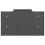 Voir la diapositive 6 : VIDAXL Support de moniteur Gris 100x27x15 cm Bois de pin solide