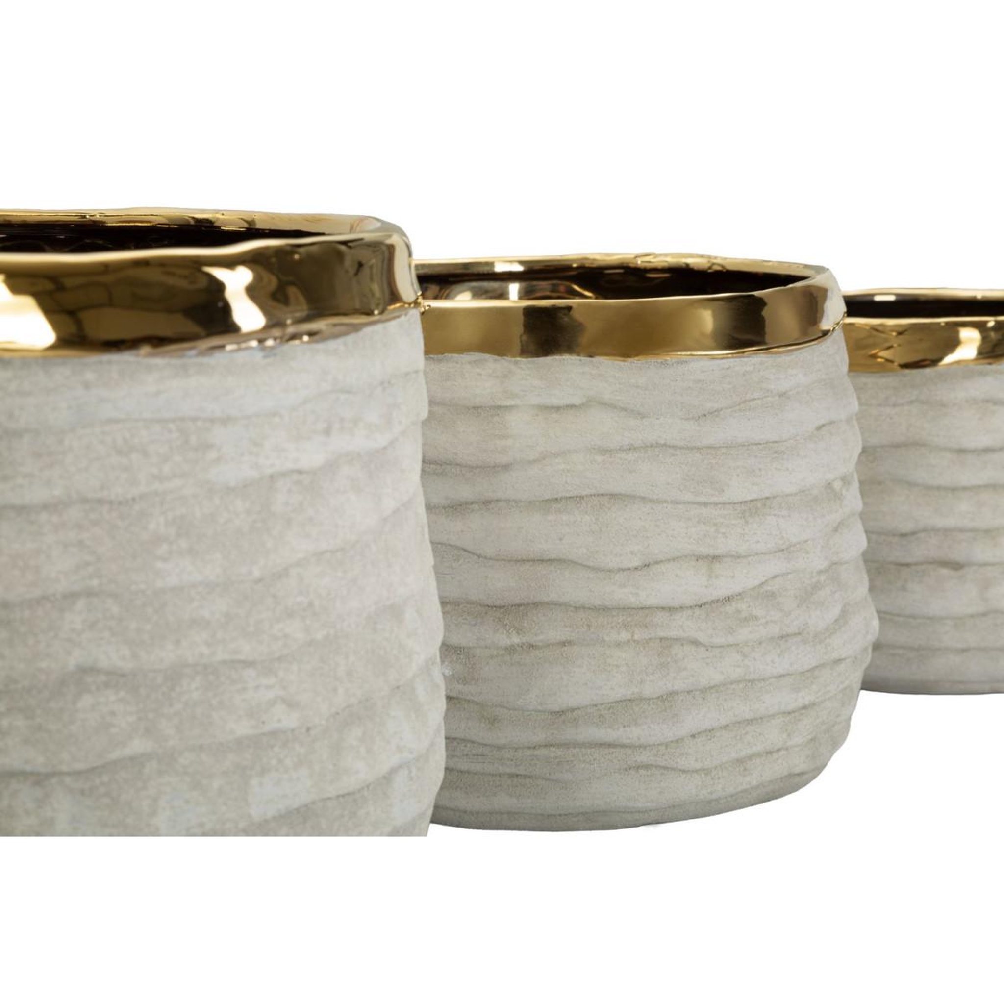 Voir la diapositive 5 : Paris Prix Lot de 3 cache-pots  lima alti  23cm gris