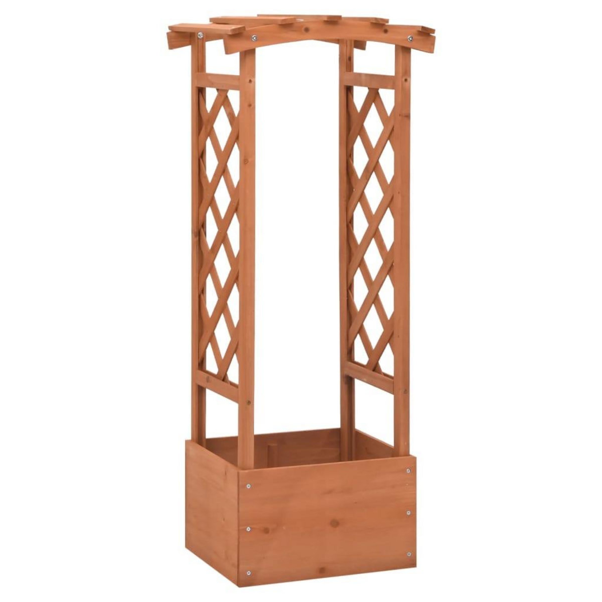 VIDAXL Jardiniere a treillis avec arche 49x39x117 cm Bois de sapin