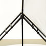 Voir la diapositive 6 : HOMCOM HOMCOM Tonnelle Pavillon de jardin barnum style colonial double toit 4 x 3 m acier crème