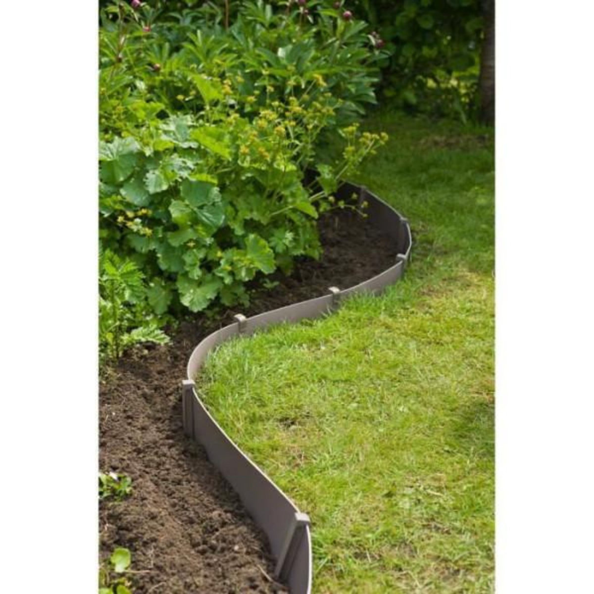 NATURE Bordure de jardin - NATURE - H15 cm x 10 m - Polyéthylene recyclé - Terre cuite