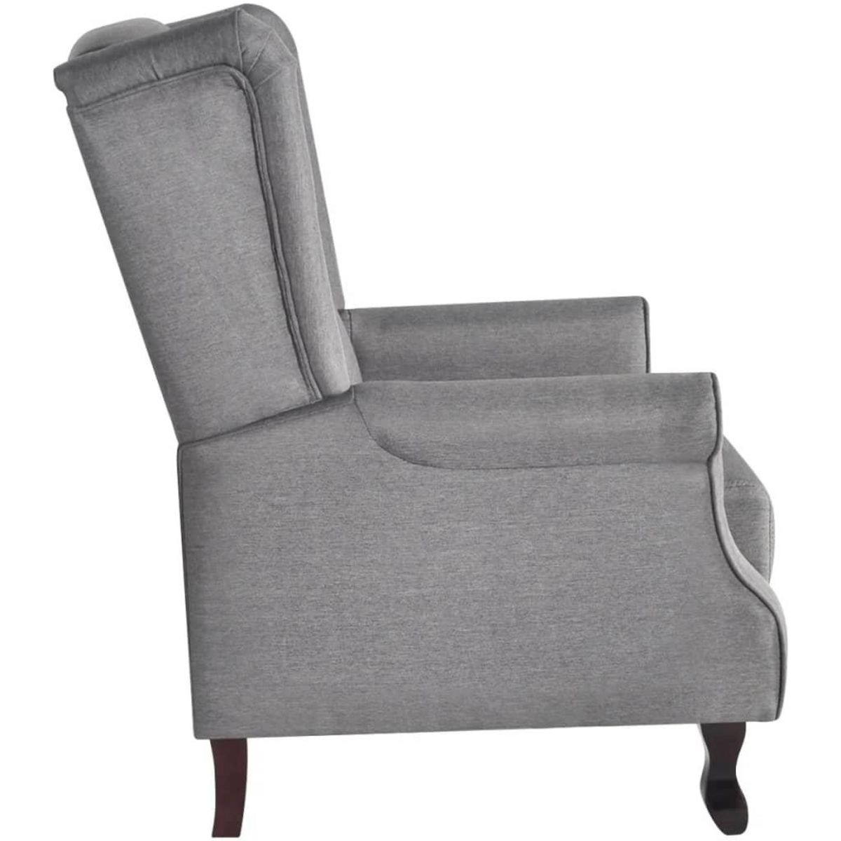 VIDAXL Fauteuil gris tissu