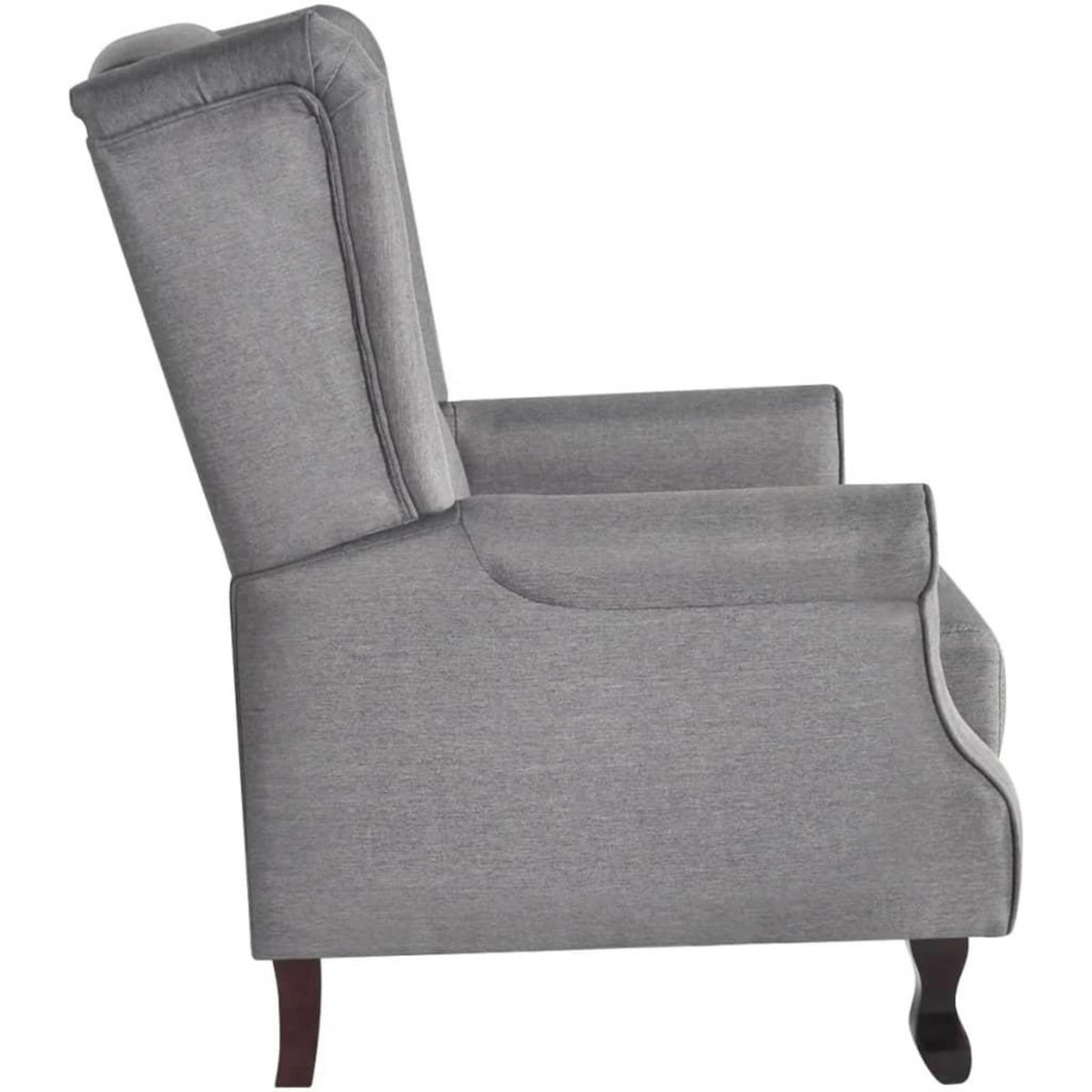 VIDAXL Fauteuil gris tissu