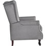 Voir la diapositive 2 : VIDAXL Fauteuil gris tissu