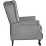 Voir la diapositive 2 : VIDAXL Fauteuil gris tissu