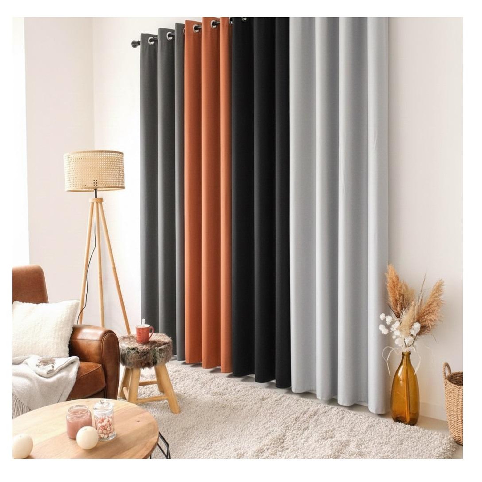 Voir la diapositive 4 : Eden 1 rideau thermique glacier design et moderne