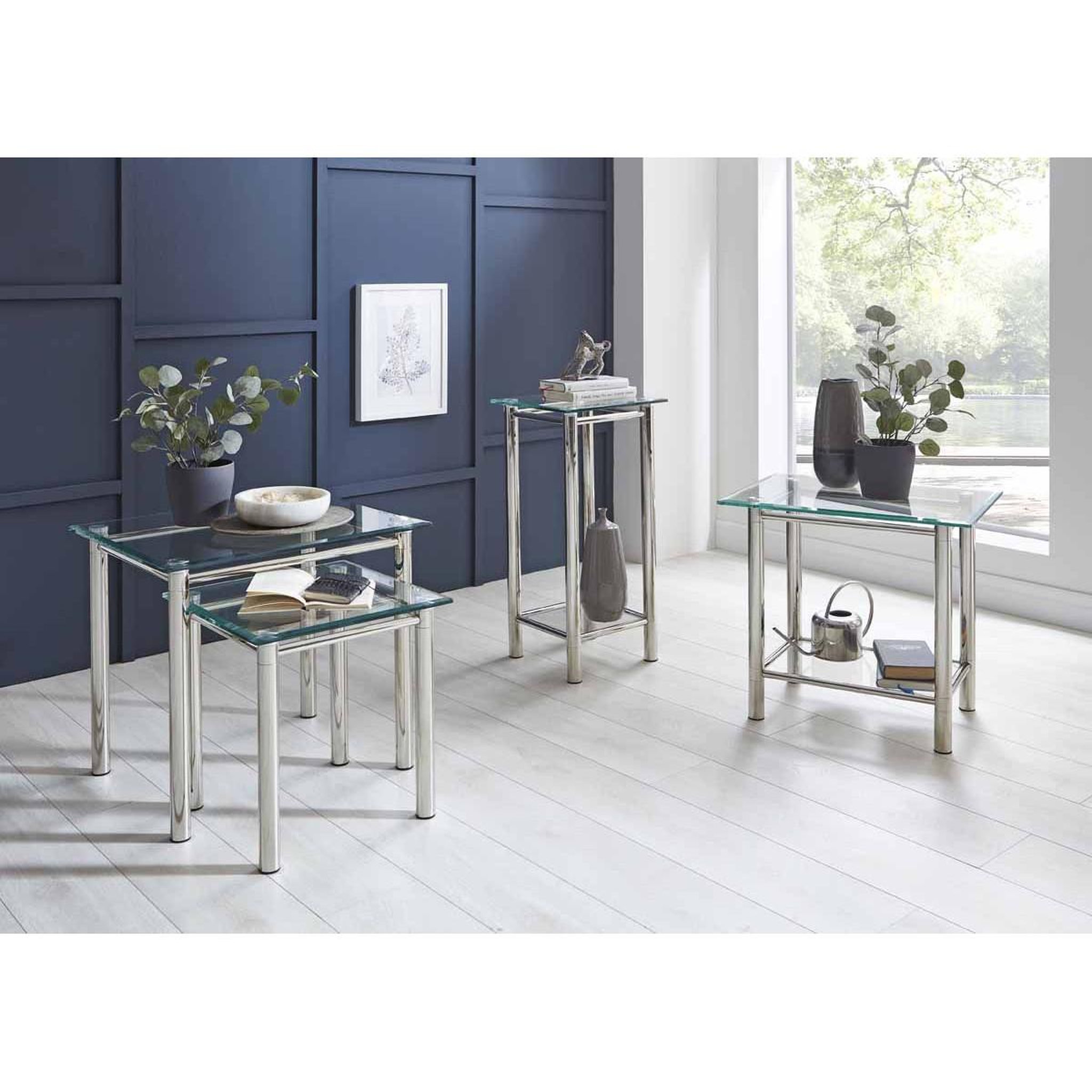 Voir la diapositive 3 : Paris Prix Table d'appoint design  fygas  60cm argent