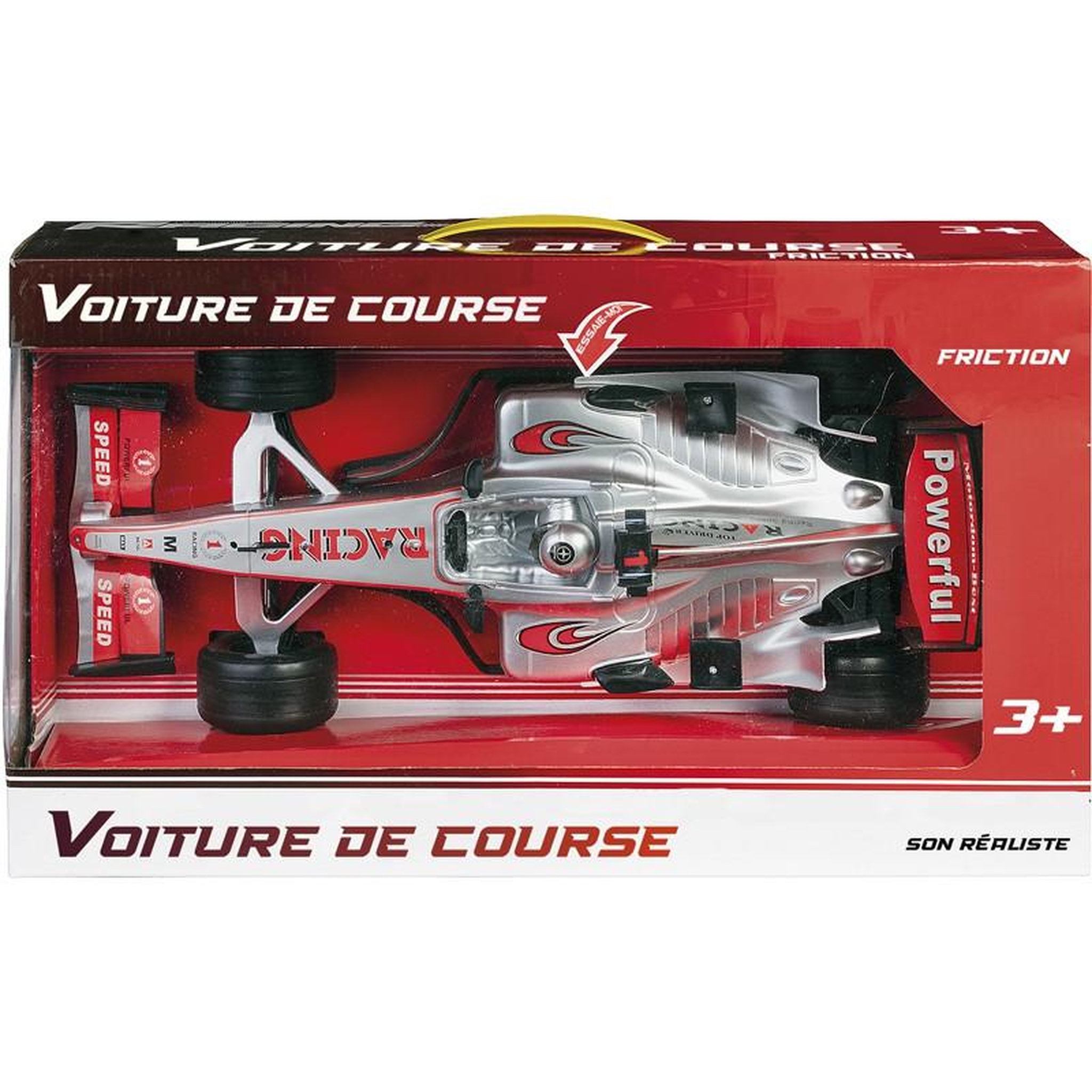 Voir la diapositive 2 : VOITURE DE COURSE FR 45CM AVEC SON Assortiment, modèle choisi aléatoirement ABC 720118