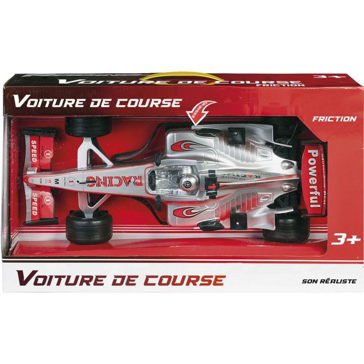 VOITURE DE COURSE FR 45CM AVEC SON Assortiment, modèle choisi aléatoirement ABC 720118