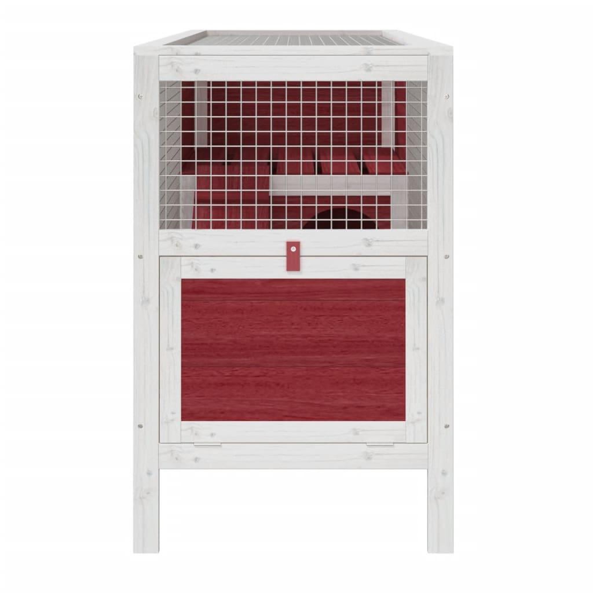 Voir la diapositive 5 : VIDAXL Clapier moka 103x44x69,5 cm bois de pin massif