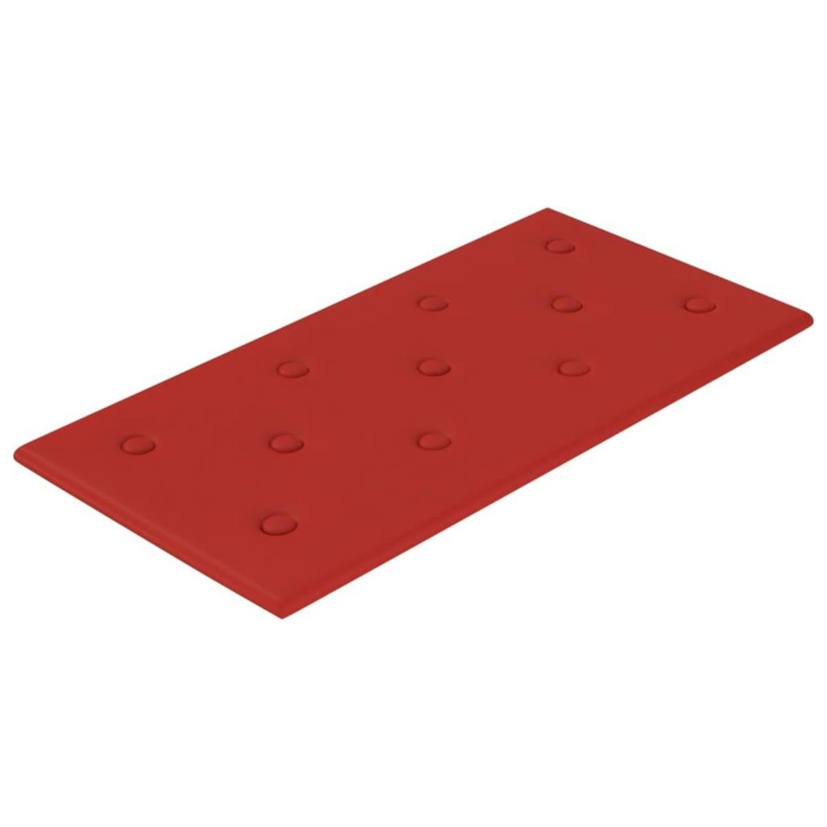 VIDAXL Panneaux muraux 12pcs Rouge bordeaux 60x30 cm Similicuir 2,16m^2
