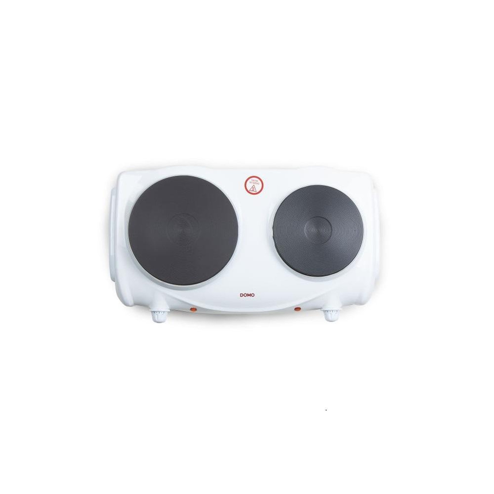 Voir la diapositive 4 : Domo Réchaud électrique 2 feux 2500w blanc - DO310KP