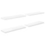 Voir la diapositive 2 : VIDAXL Etagere murale flottante 4 pcs Blanc brillant 80x23,5x3,8cm MDF