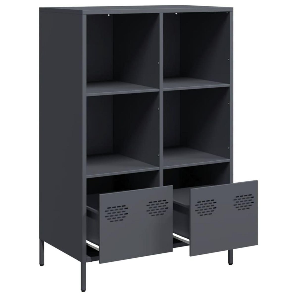 VIDAXL Buffet haut anthracite 68x39x103,5 cm acier