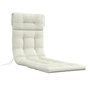Voir la diapositive 1 : OUTSUNNY Coussin bain de soleil - coussin matelassé chaise longue - dim. 200L x 60l cm - ép. 13 cm - attaches - polyester crème