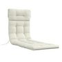 Voir la diapositive 1 : OUTSUNNY Coussin bain de soleil - coussin matelassé chaise longue - dim. 200L x 60l cm - ép. 13 cm - attaches - polyester crème