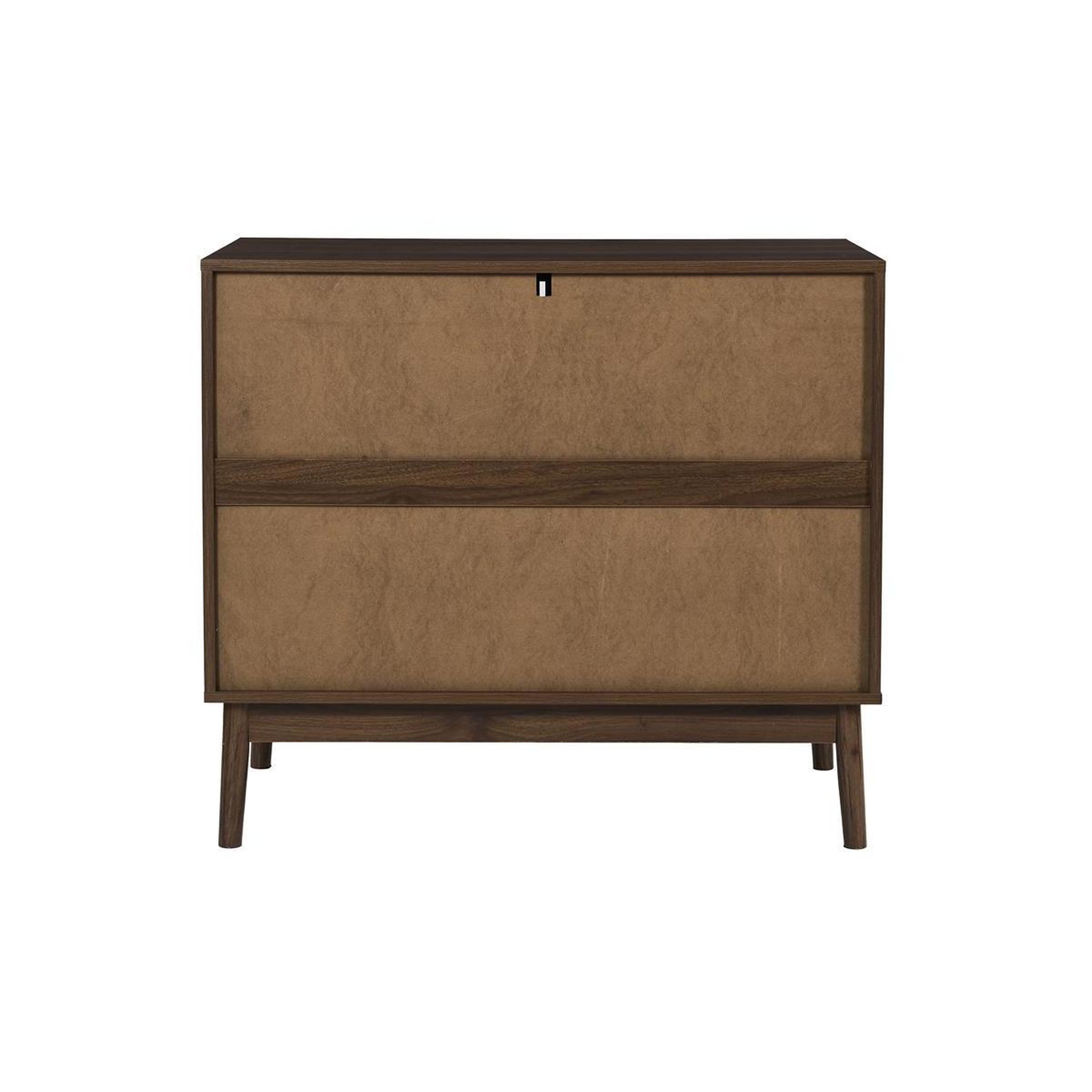 Voir la diapositive 6 : The Home Deco Factory Commode 3 tiroirs  klaus  90cm marron foncé