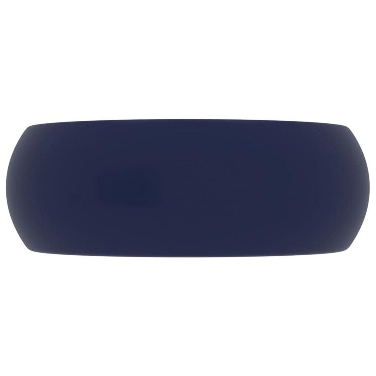 VIDAXL Lavabo rond de luxe Bleu fonce mat 40x15 cm Ceramique