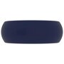 Voir la diapositive 4 : VIDAXL Lavabo rond de luxe Bleu fonce mat 40x15 cm Ceramique