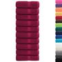 Voir la diapositive 2 : VIDAXL Serviettes de visage de qualité sup. SOLUND 10 pcs bordeaux