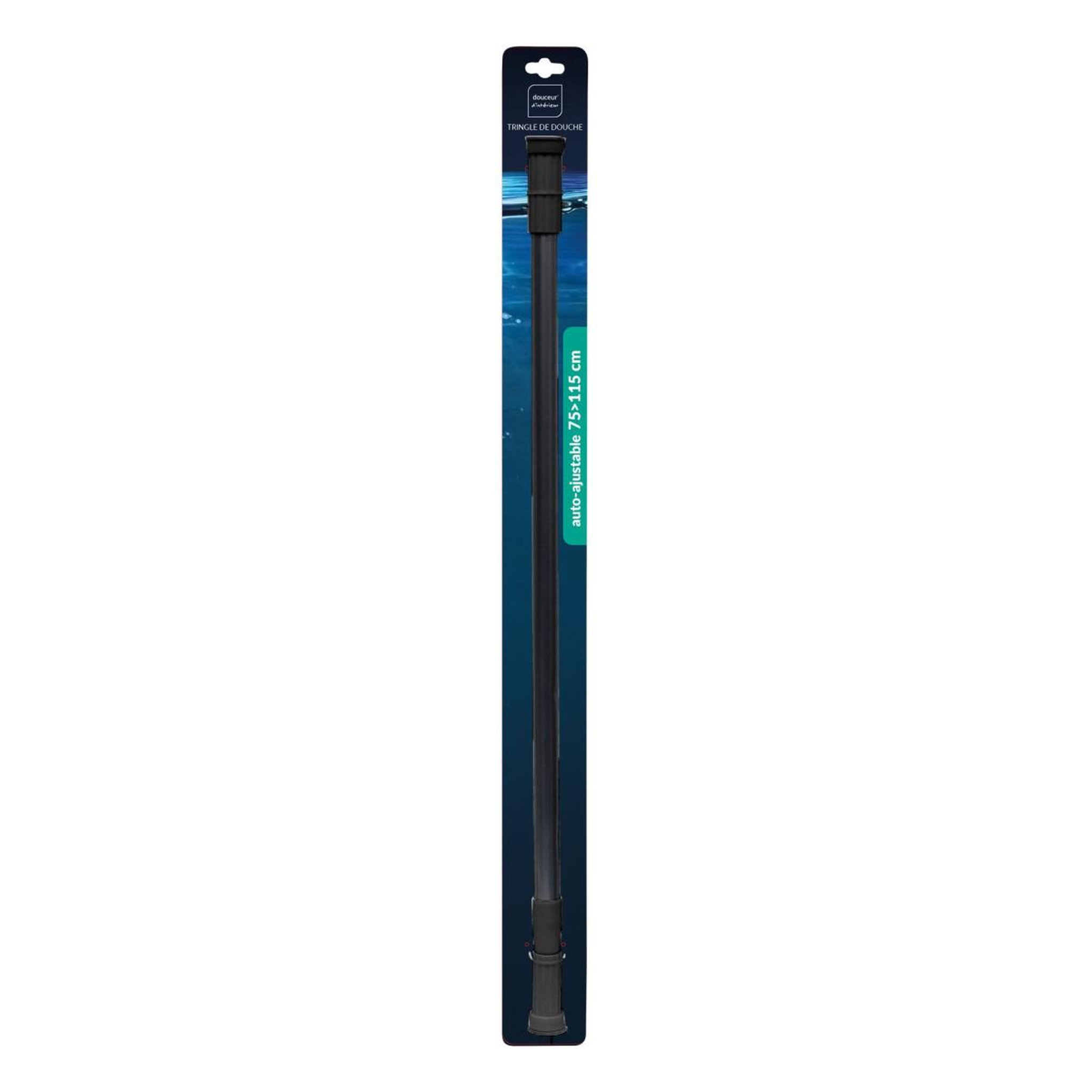 Voir la diapositive 2 : Douceur d'Intérieur Tringle de douche extensible  hydro  75-115cm noir
