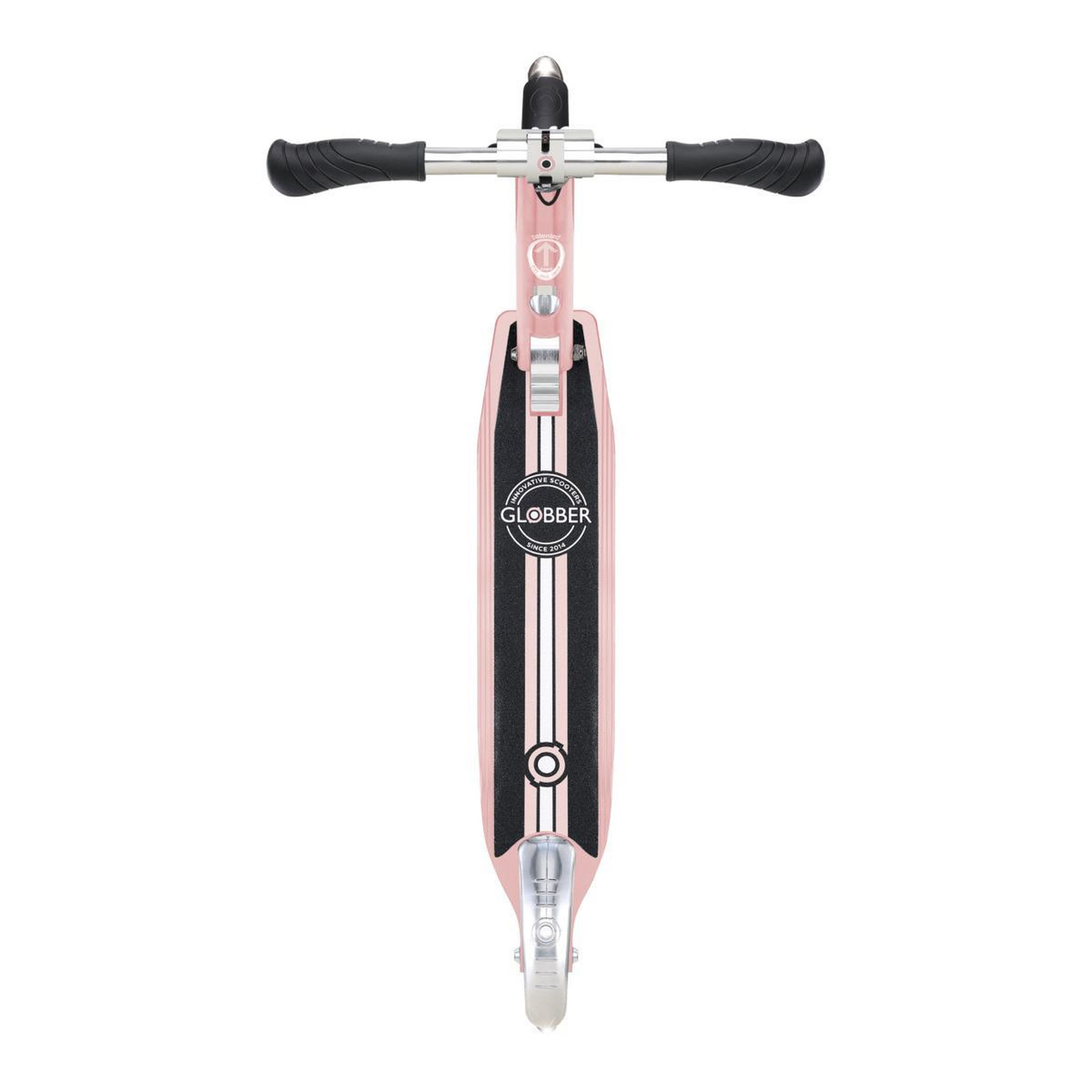 Voir la diapositive 2 : Globber Trottinette Flow Element Lights Chrome Finish rose