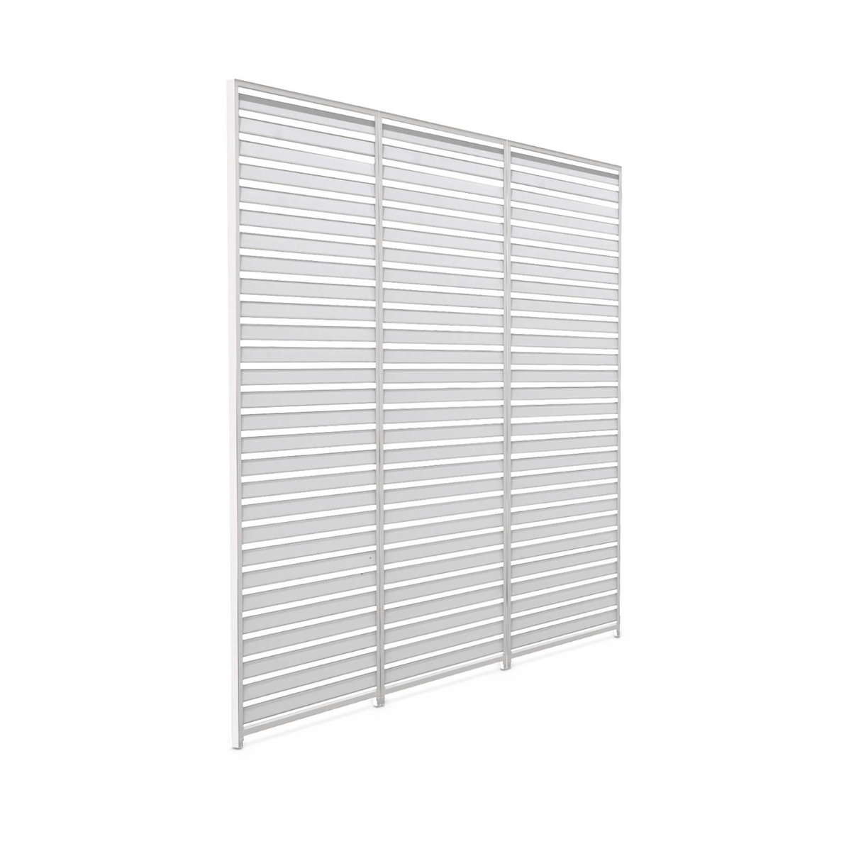 SWEEEK Lot de 3 persiennes 130cm pour pergola bioclimatique aluminium 4x3m Triomphe