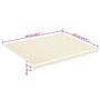 Voir la diapositive 6 : VIDAXL Tissu de remplacement pour auvent Creme 4,5x3,5 m