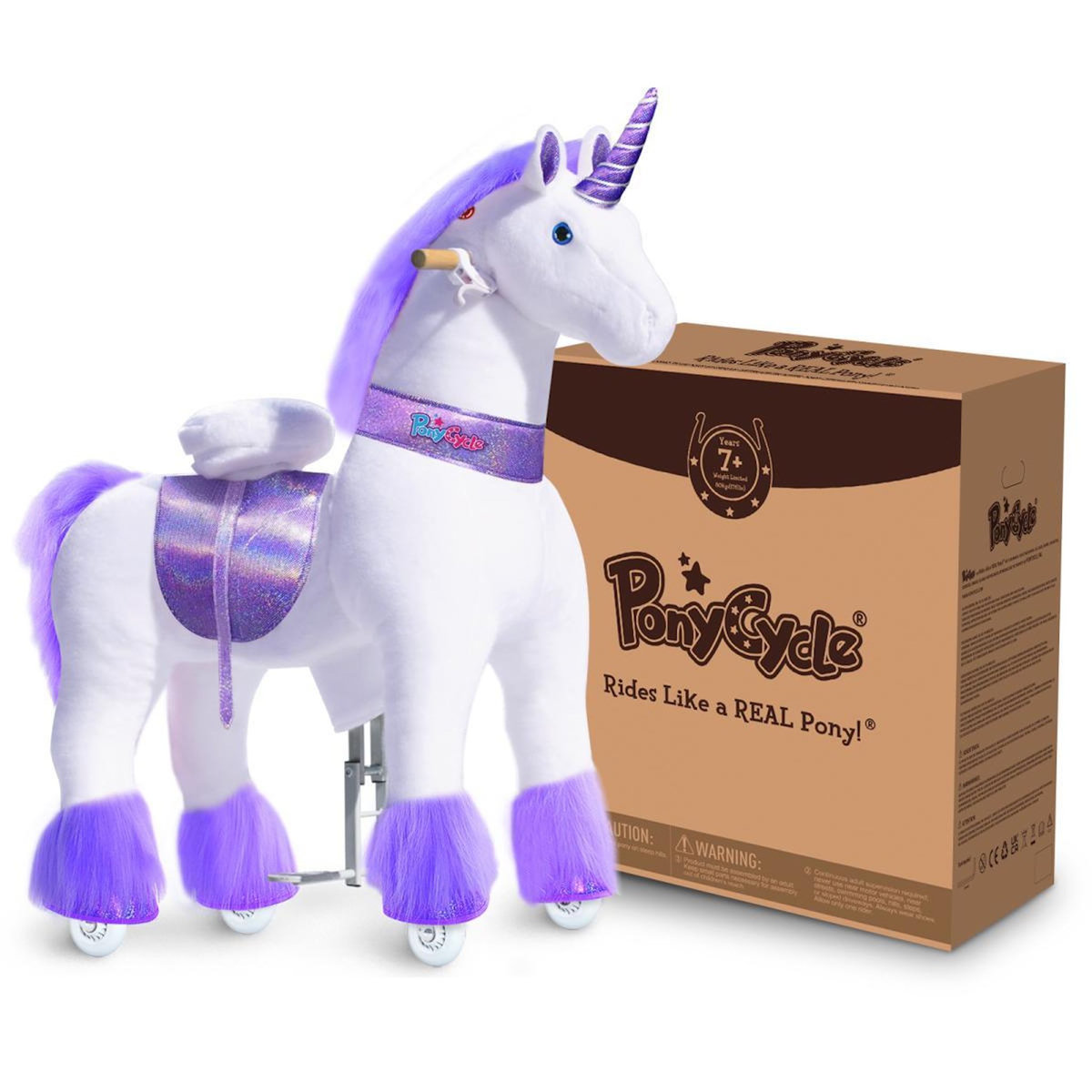 Ponycycle Licorne ride-on - violette